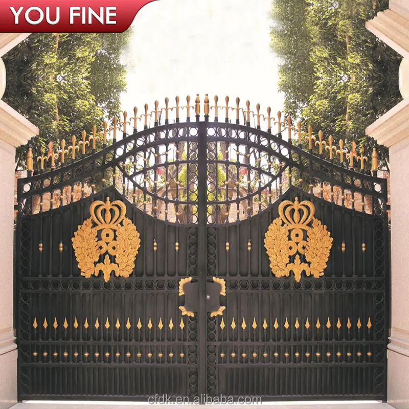 New Design Beautiful Casting Iron Main Gate for Sale