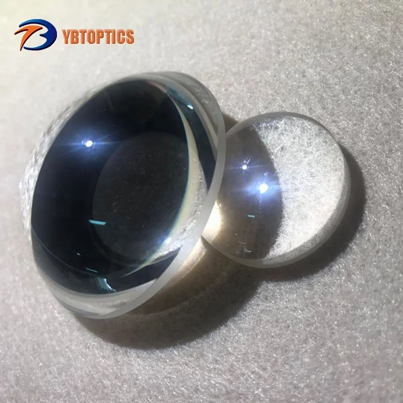 Glass material and plano convex structure aspheric projector condenser lens