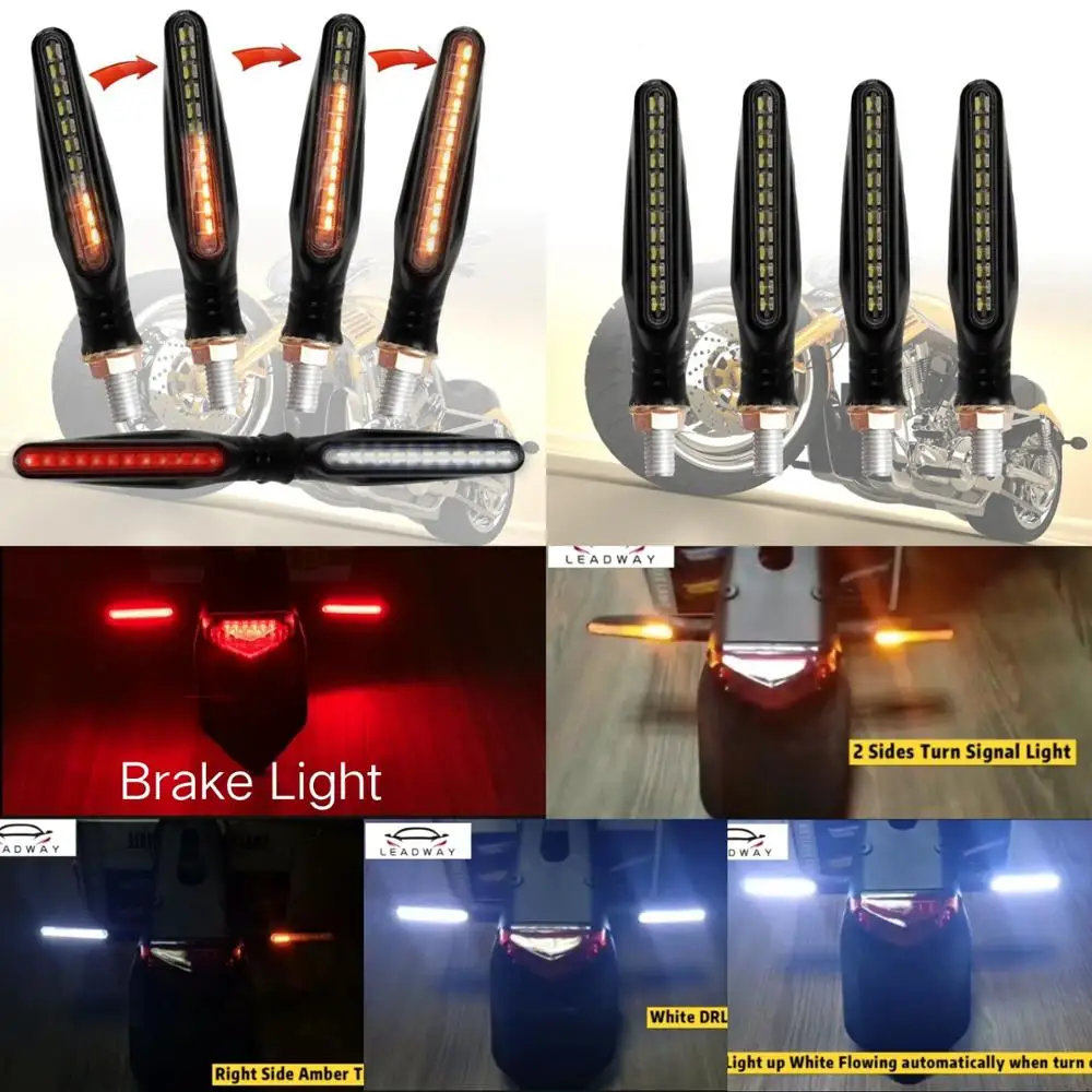 Универсальный индикатор поворота для мотоцикла 335SMD поворотник плавной воды 12 светодиодов