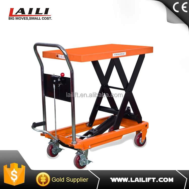 350KG Capacity Manual Scissor Lift Table With CE Certificate
