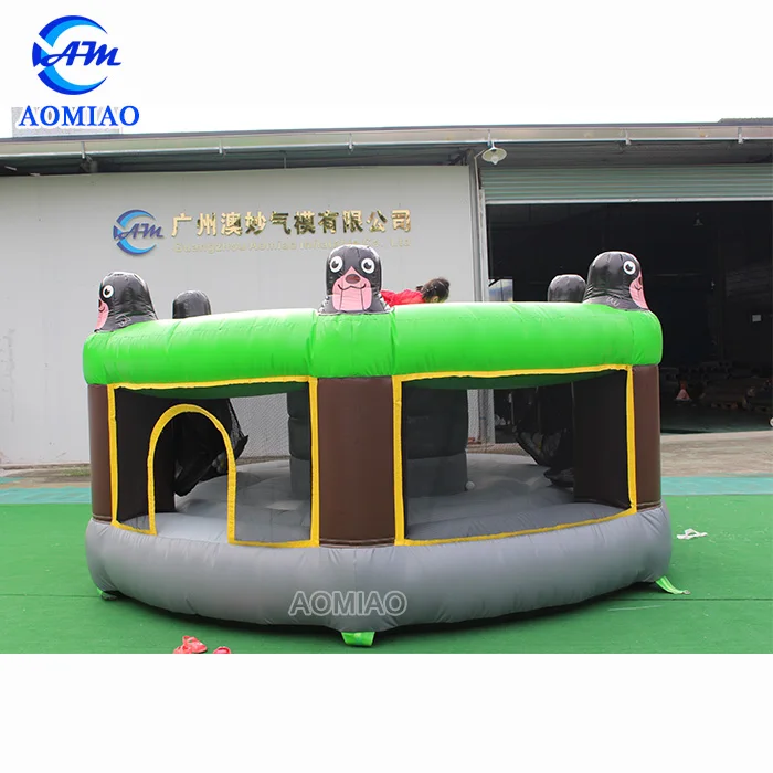 Popular New Interactive Sport Games Giant Inflatable Human Whack a Mole