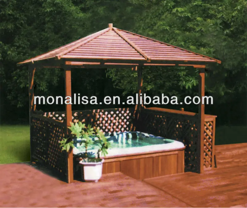 ودود دوار البحر بورجوندي  خيمة المراقبة الخشب أربور الرئيسية حديقة الأثاث الظل - Buy مرّكب من الخشب  والبلاستيك Product on Alibaba.com