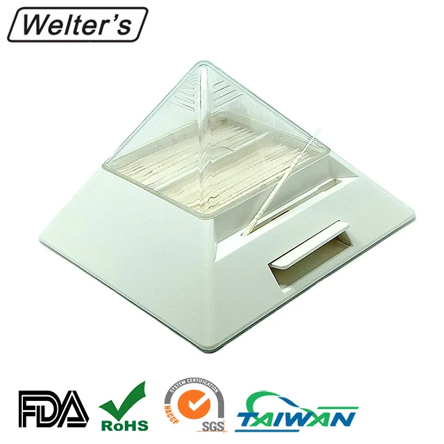 Пластиковый автоматический дозатор зубочисток в виде пирамиды