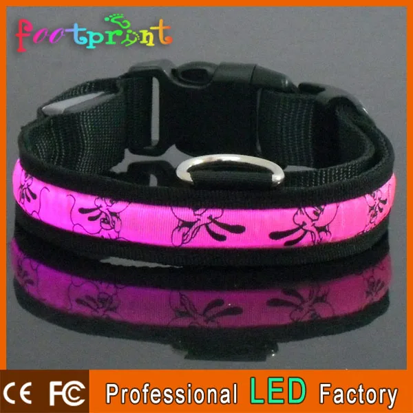 Новинка продукта из светодиодов мигающий для домашних животных регулируемый размер воротник колье для домашних животных B3009