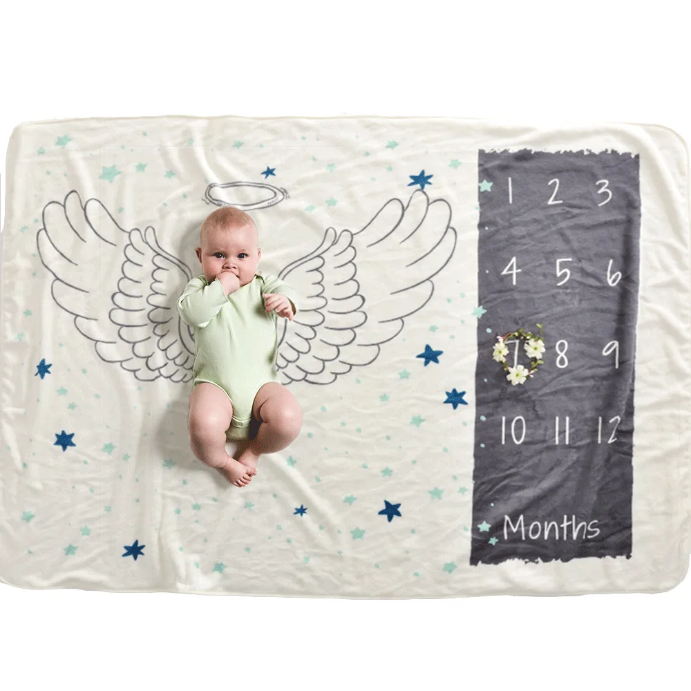 Yutong 12 Monthly Baby Milestone Blanket Photography Props Baby Blankets Newborn Angel Wing Background Blanket For Photo Buy Milestone Blanket Baby Milestone Blanket Milestone Baby Blanket Product On Alibaba Com