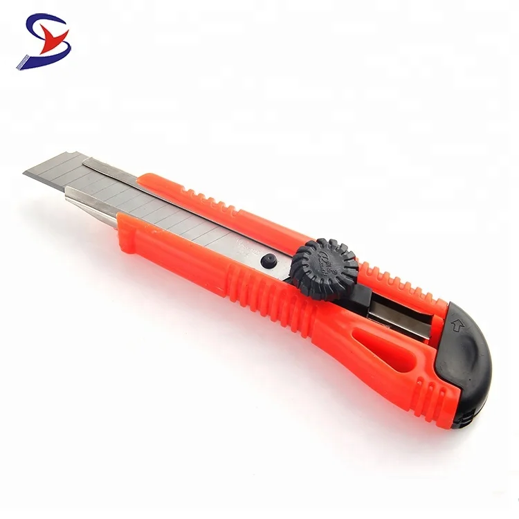 Safety Paper Cutter Knife With Plastic Handle