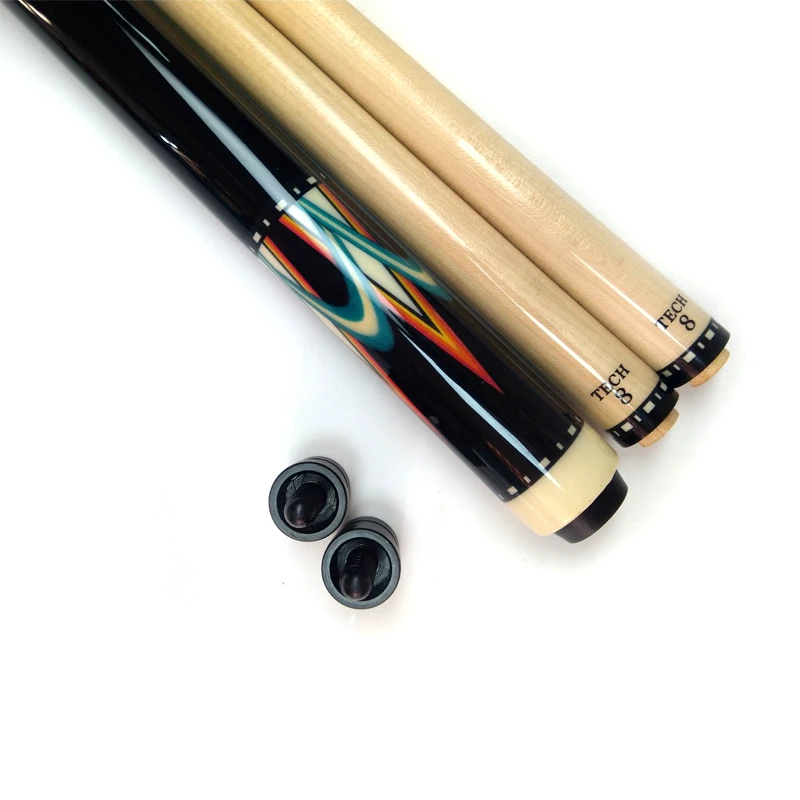 Двойная Технология 12 шт. ламинированный вал ручной работы Радужная инкрустация каром кий