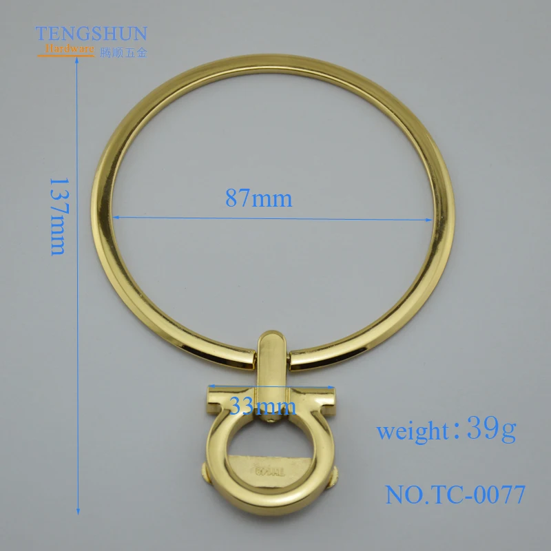 Custom Metal Handbag Decorative Handle Wholesale Zinc Alloy for Handbags High Quality Fittings Purse