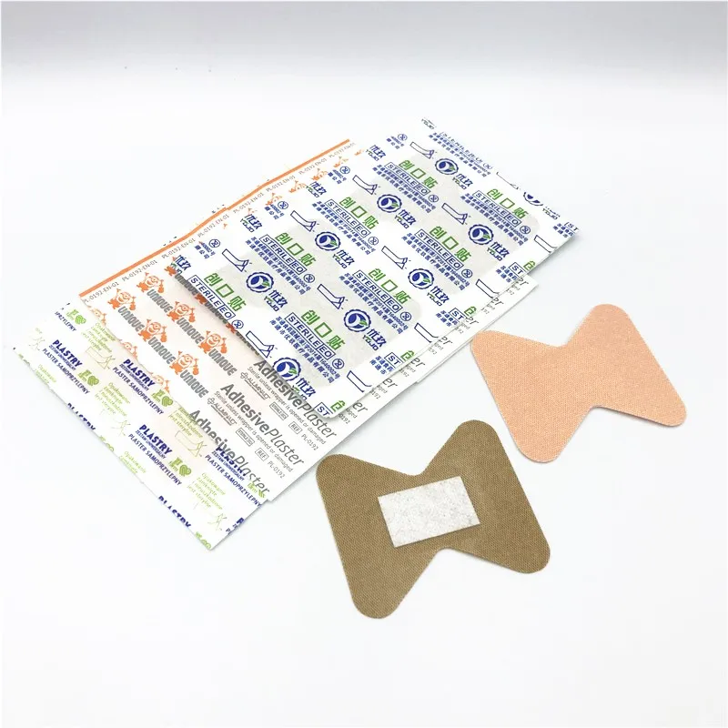 Бежевые гибкие тканевые клейкие повязки для ухода за ранами и первой помощи