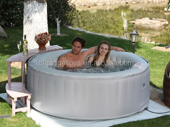 
 Новый дизайн, надувной спа-бассейн для 2 человек, 4 человек, 6 человек, с гидромассажем, пузырьковым массажем, для семейной вечеринки, со светодиодными фонарями, OEM  