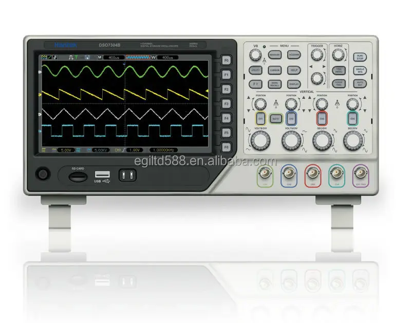 Hantek 2D42 40Mhz Handheld 2 Channel Oscilloscope Multi-Function Waveform Generator Oscilloscope Multimeter USB Oscilloscope