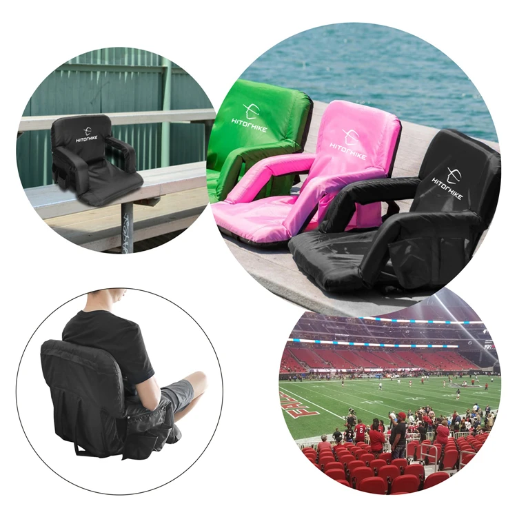 HITORHIKE Stadium Seat for Bleachers with Back Support and Cushion Inc –  Hitorhike