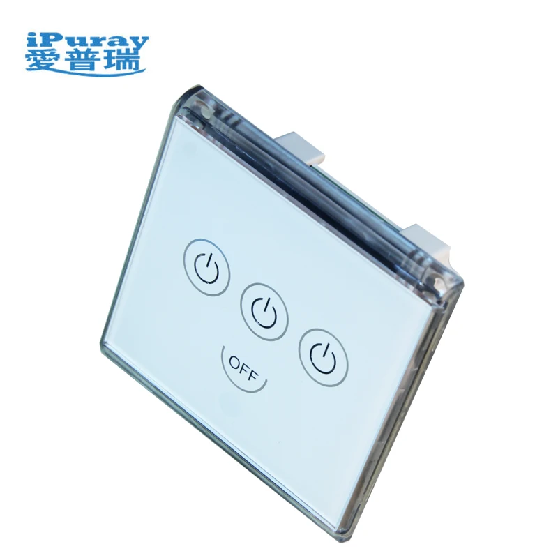 
Европейский сенсорный экран Выключатель света 3 gang времени задержки отключения переключатель для умного дома 220V 