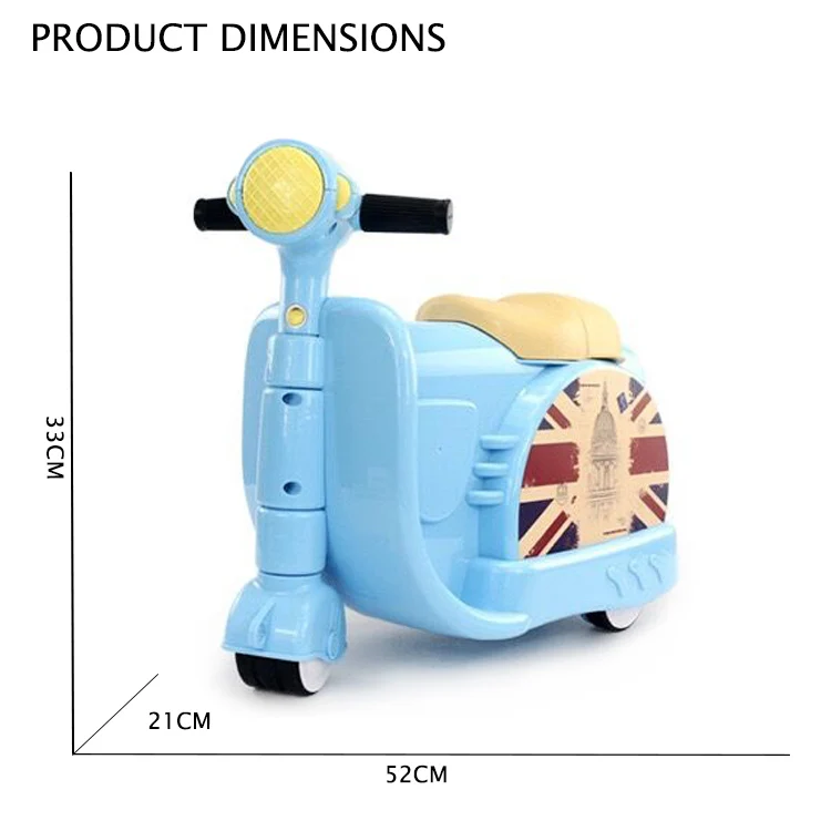 Детский пластиковый дорожный Чехол, чемодан для багажа и мотоцикла