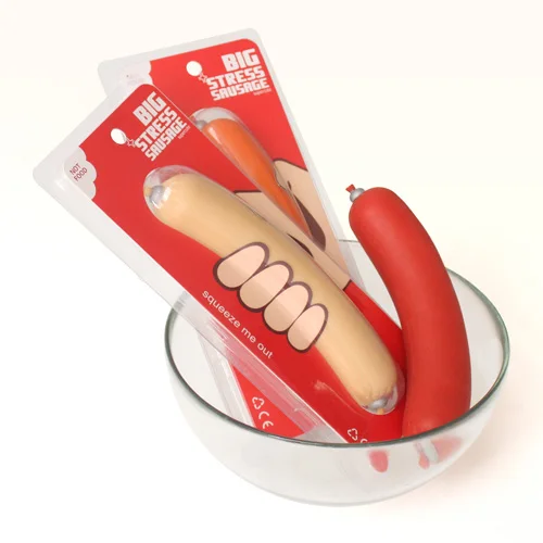 Антистрессовые сосиски TPR + Эва красные антистрессовые игрушки любительские хот-доги