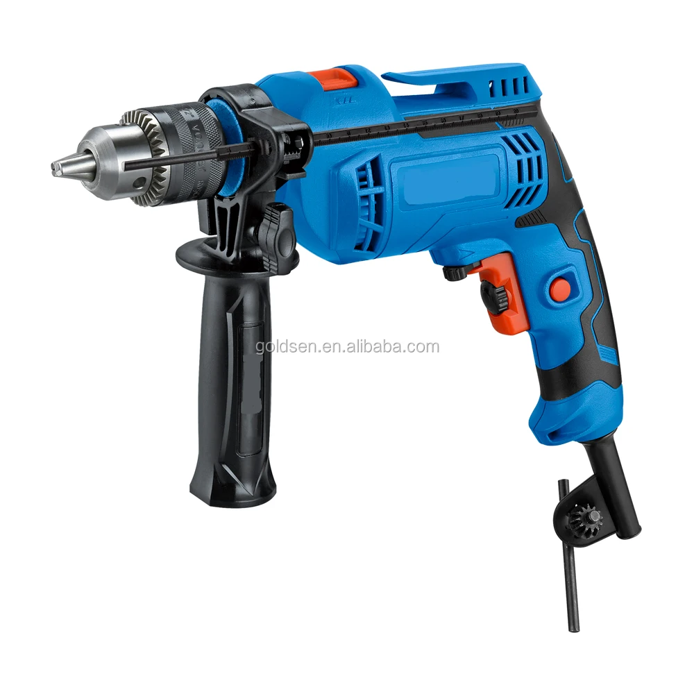 13mm Industrial Portable Electric Drill Machine 750W Yellow Hammer