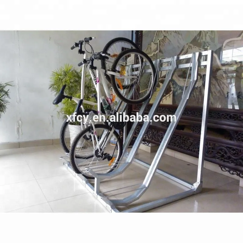 outdoor vertical bike rack