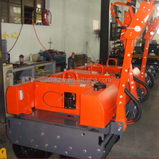 Walk Behind Double Drum Vibration Baby Roller Compactor for Sale