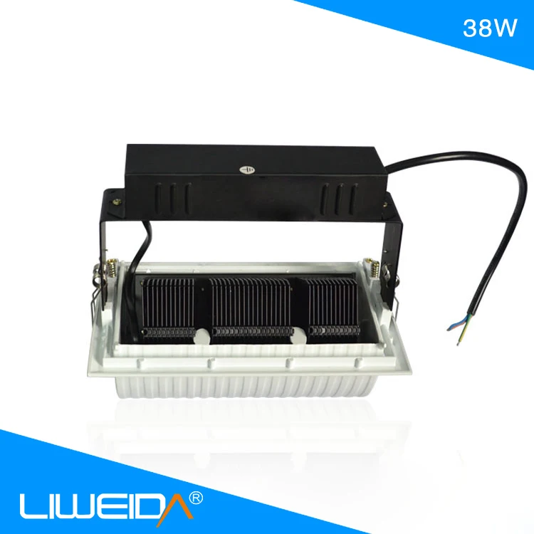 High Power Led Panel Lights Ceiling Down Light 38w SMD LED Rectangular Downlight