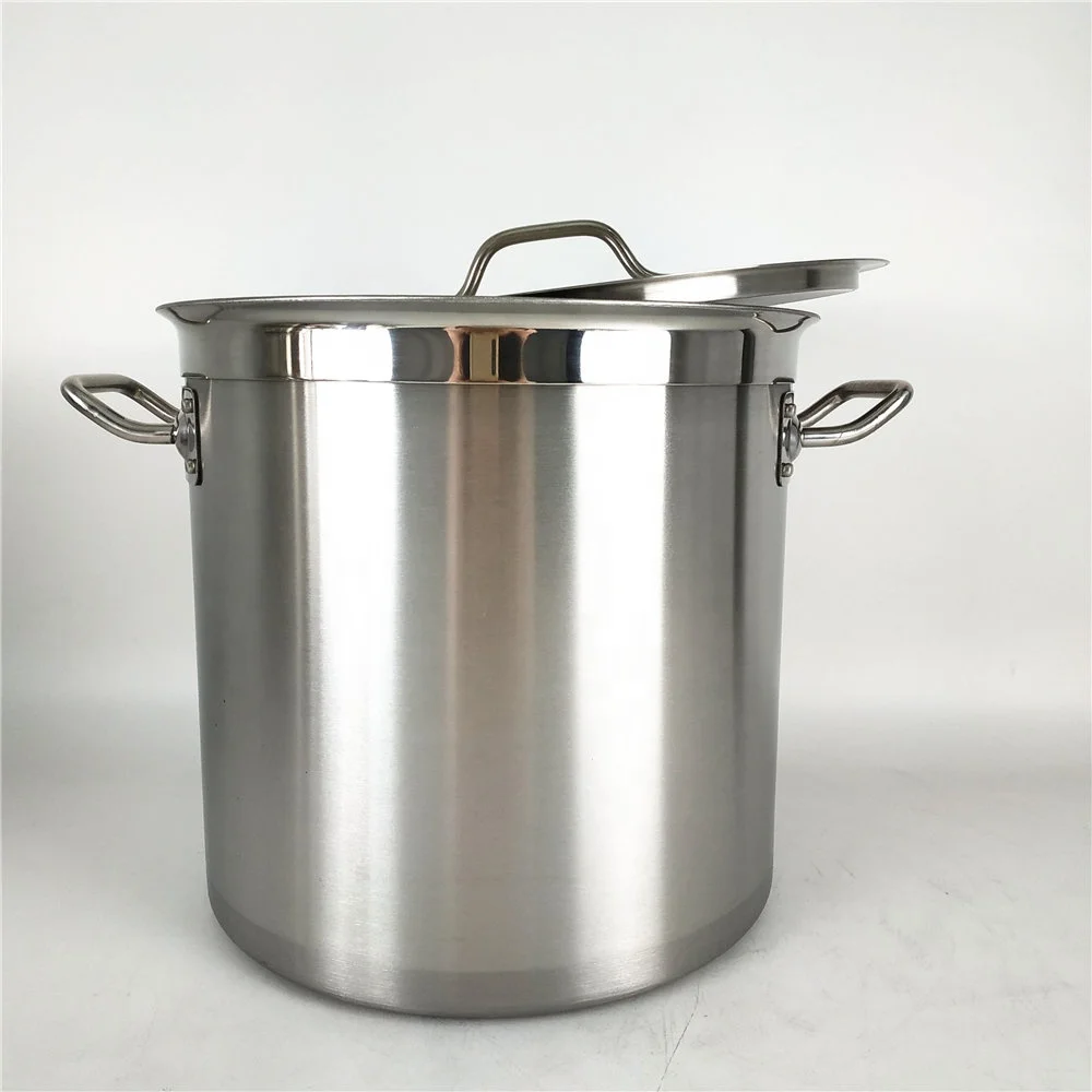 Wholesale 201# Commercial 100L Stainless Soup Pot Big Soup Pot