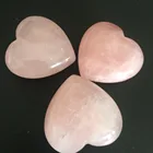 Rose Quart Heart Quartz Rose Wholesale Natrual Rose Quart Crystal Small Heart / Pink Quartz Heart For Gift
