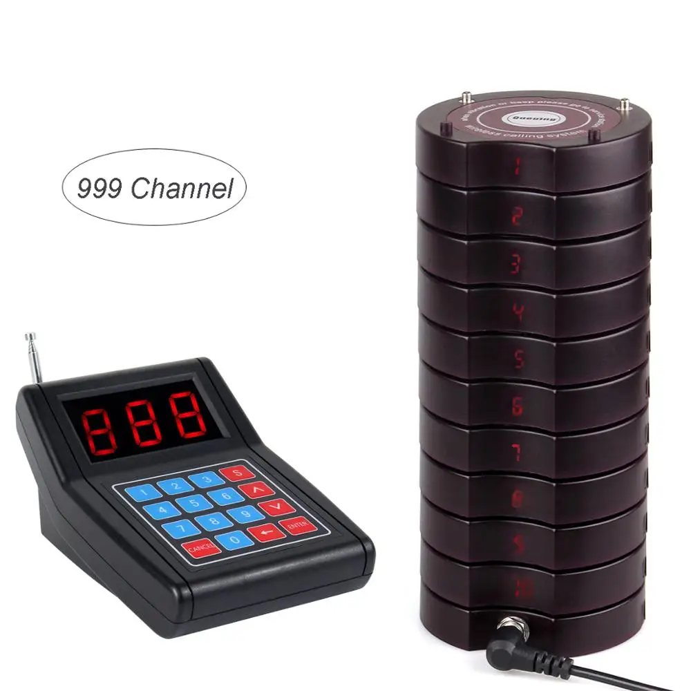 Restaurant Equipment Service Wireless Calling Paging Queuing System+10x Coasters 