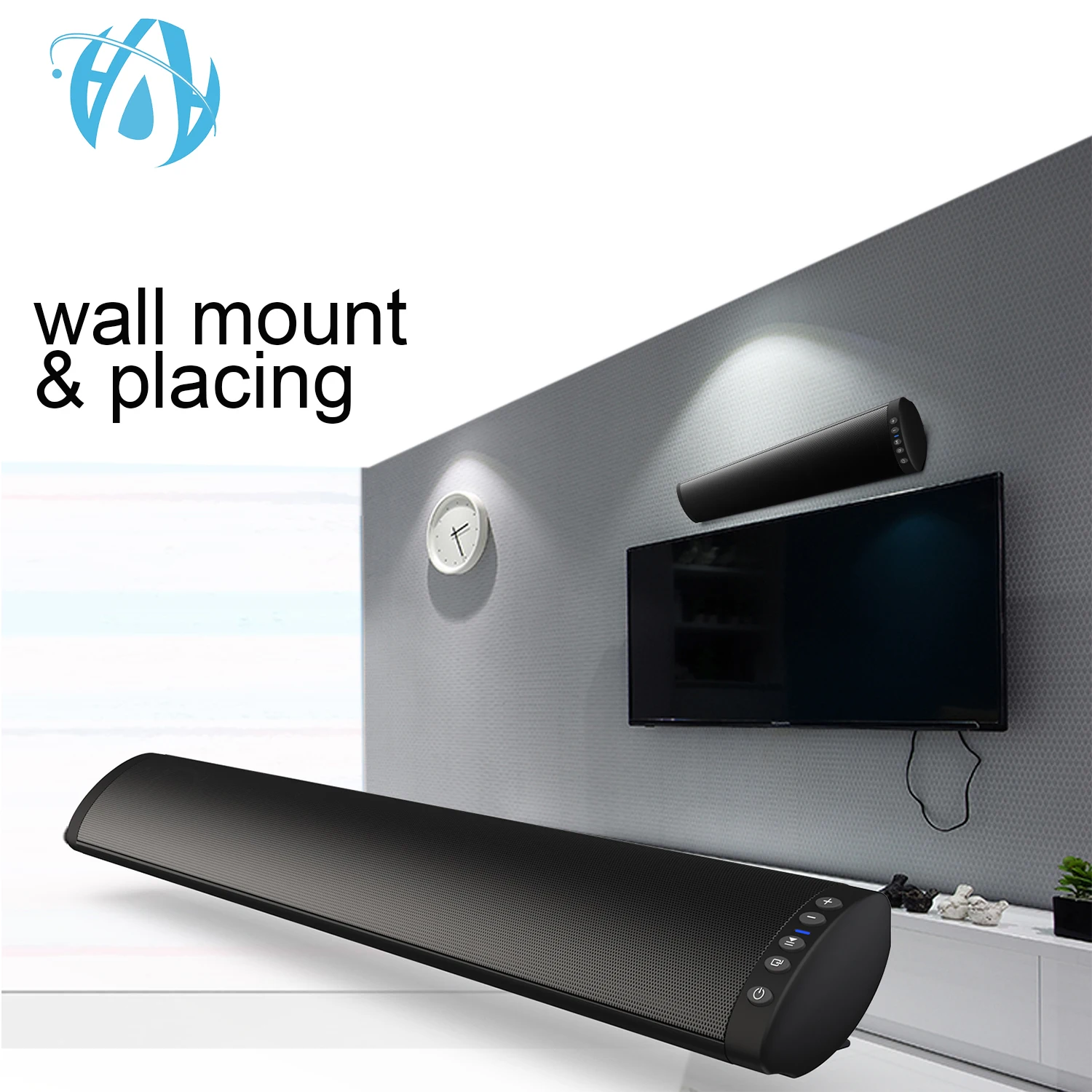 Optical RCA TV Soundbar Wireless FM Remote Control Home Theatre Deep Bass Surround Sound Bar