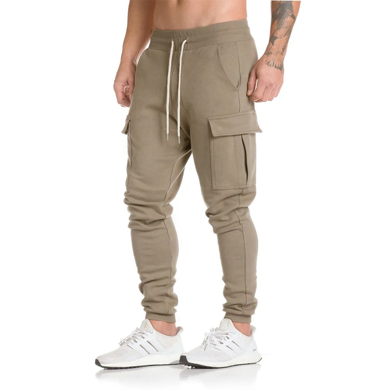 tapered cargo jogger sweatpants for men