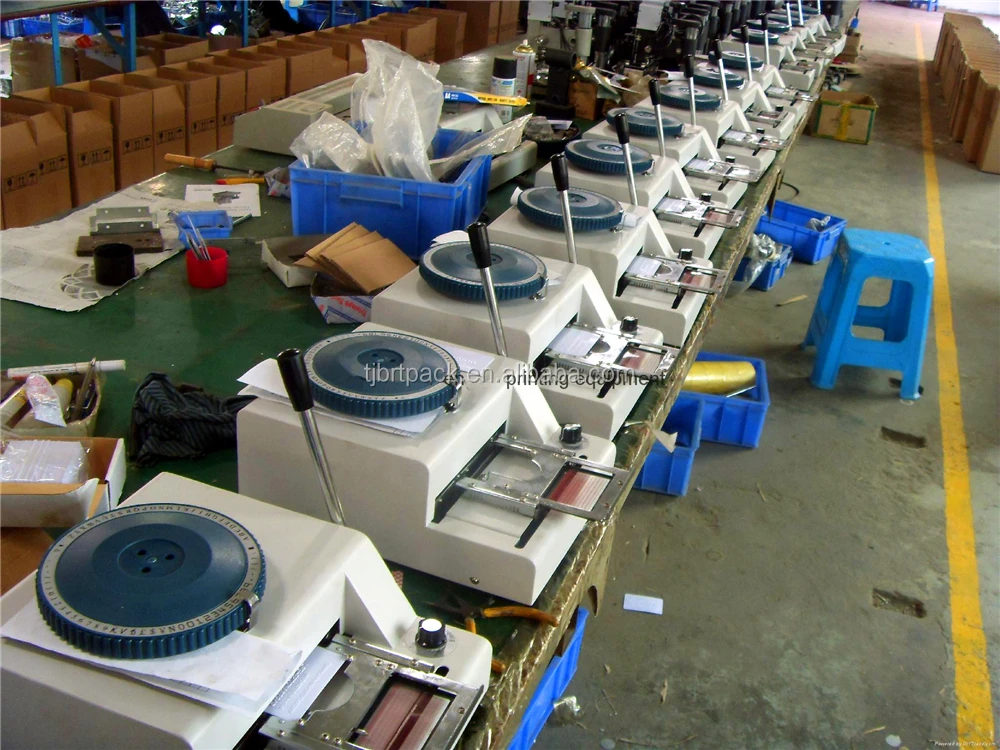 Card Embossing Machine Indent Engraving 52 Characters Code Embossing