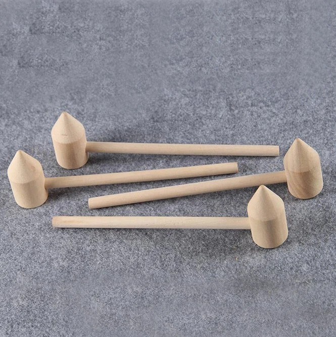 Wholesale Special Wooden Mallet Hammer Chinese Bamboo Wine Corkage Pointed