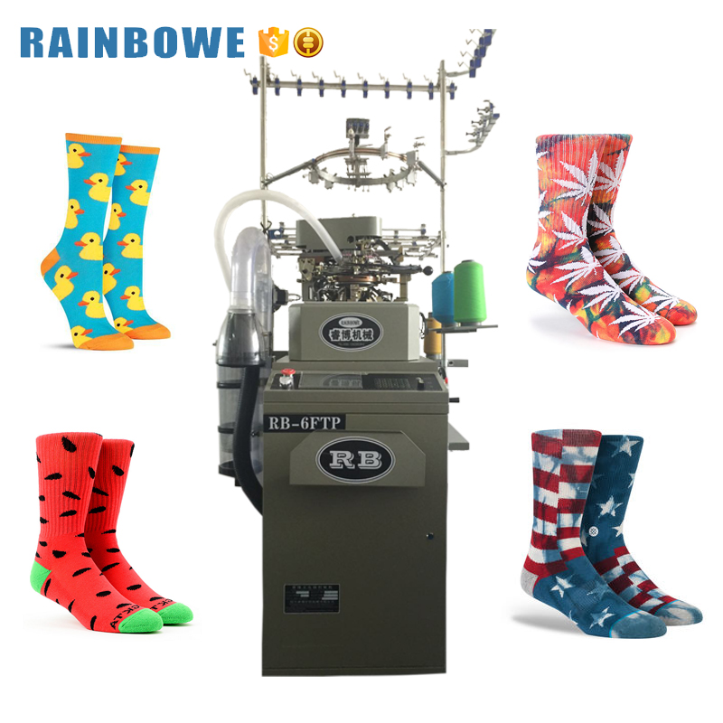 Computerized 3d Automatic Socks Machine Price for Sale Spare Parts Provided 1 YEAR Online Support Retail Easy to Operate MOTOR