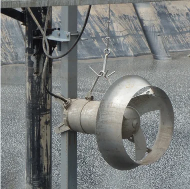 MA Submersible Mixer Applied in Activated Sludge Mixing in Municipal Waste Water Treatment