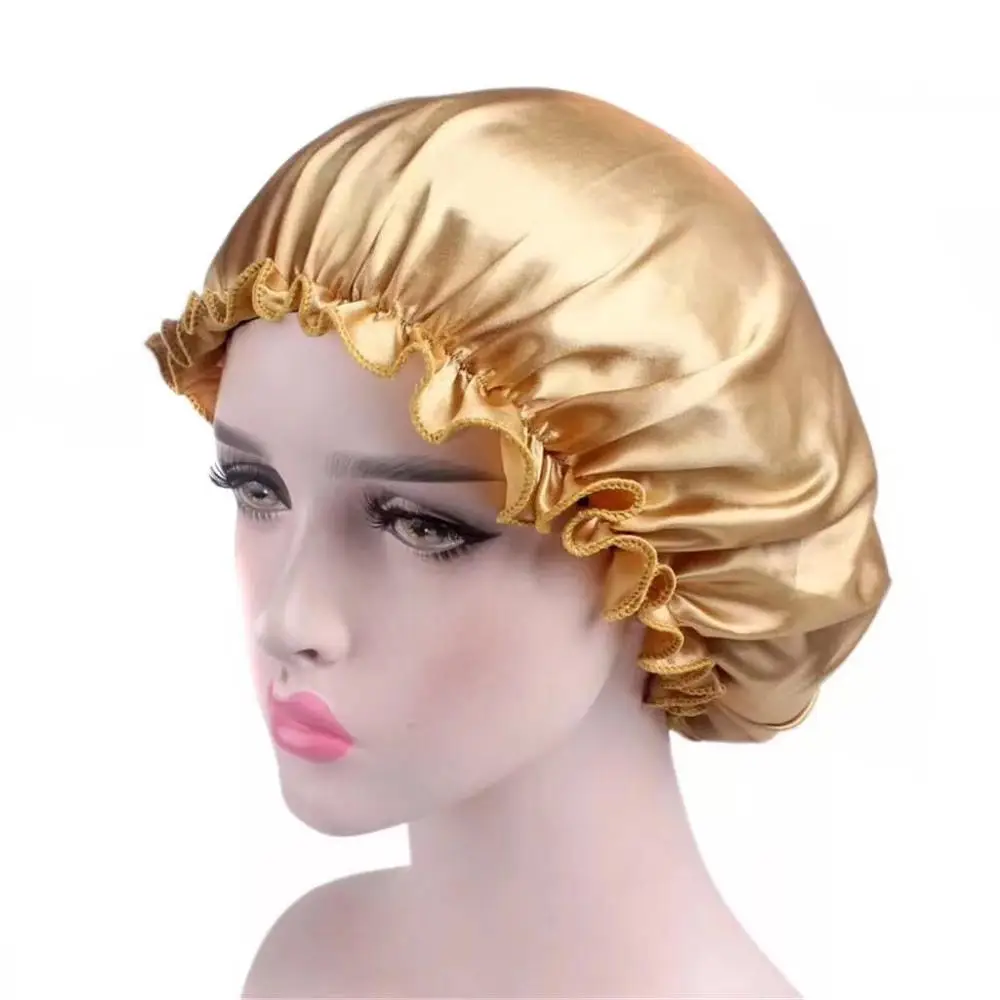  Customize Satin Bonnet Hair Care Silk Bonnet for Sleeping, 10  PCS Private Logo Bonnet Cap Hair Wrap Cap for Black Women : Beauty 