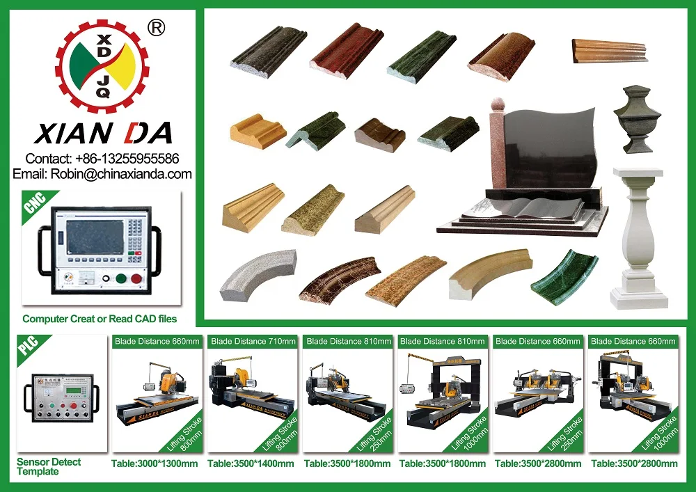 PLC Stone Marble Processing Lathe for Stone