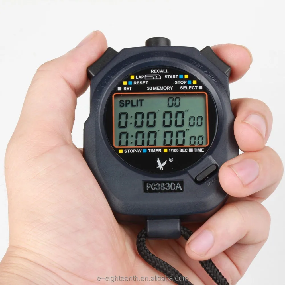 Handheld Chronograph Digital Uhren Stoppuhr mit Digital Sport Stoppuhr Timer
