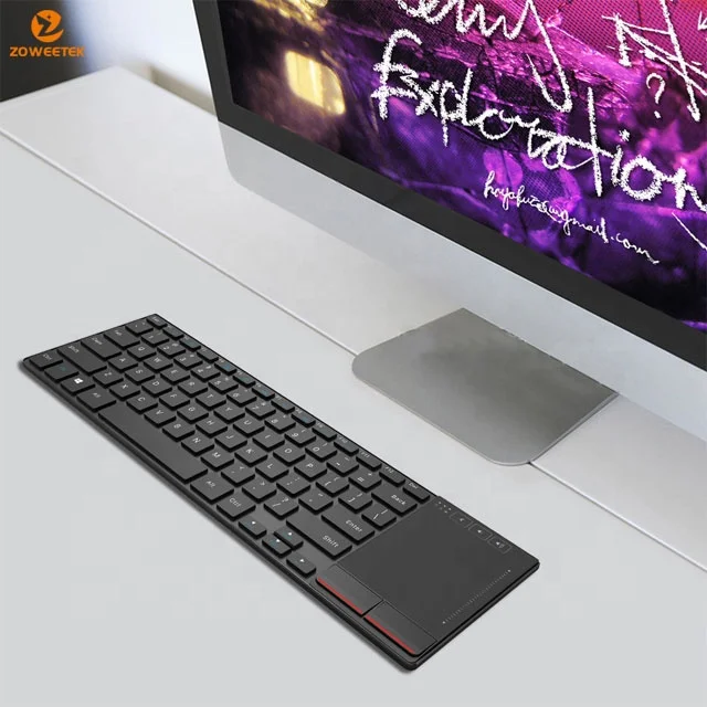 wireless mechanical keyboard with touchpad