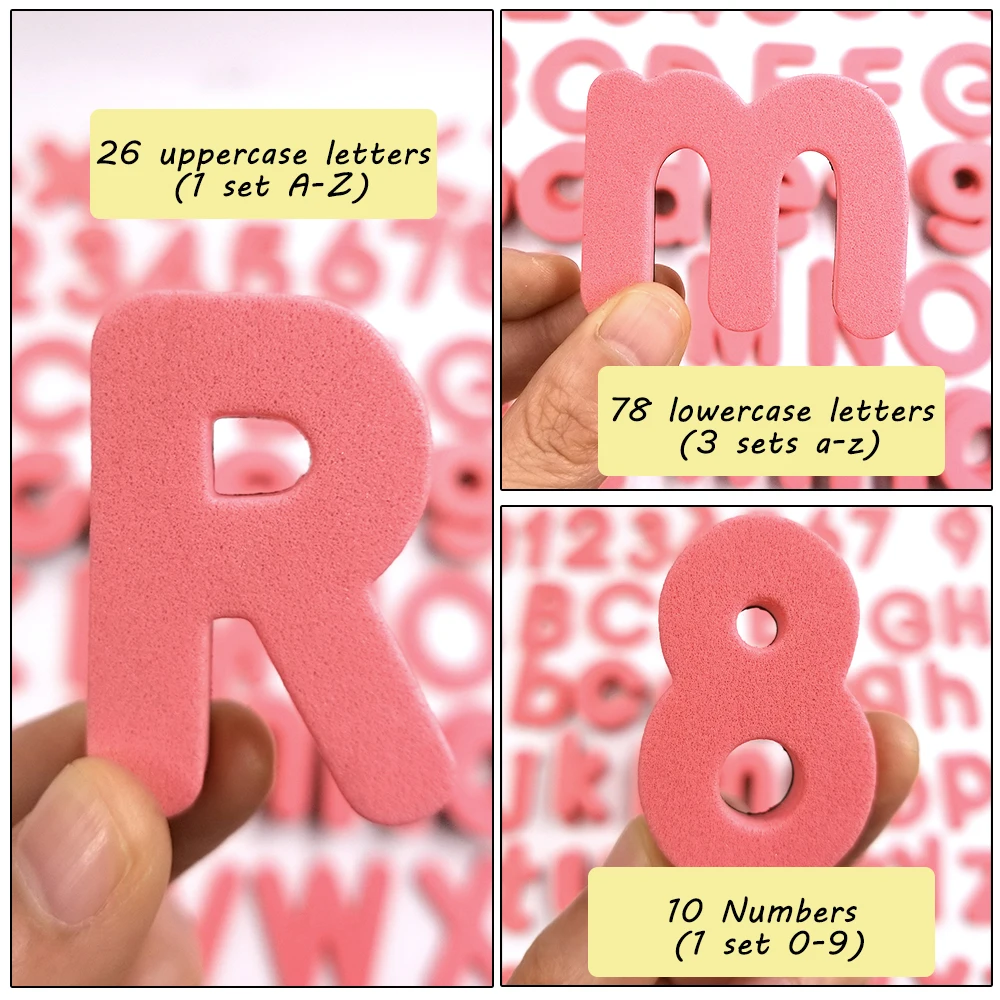 pink magnetic letters