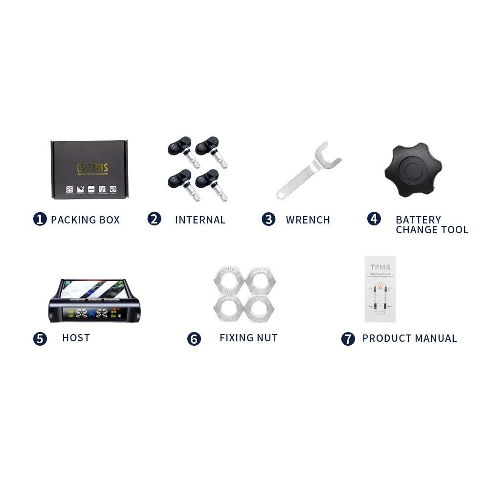 
Китай, 48 часов доставки, минимальный заказ, 1 шт., внутренняя система контроля давления в шинах TPMS для всех универсальных автомобилей с CE ROHS FCC 