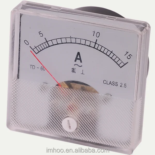 IMHOO Analog Panel Meter 60x60mm Dc Ammeter