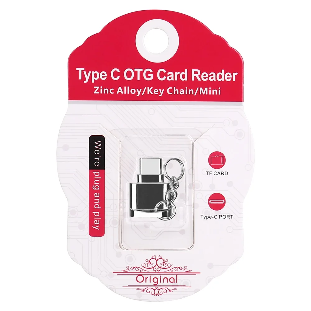 
Лучшая цена, мини портативный смарт-телефон из цинкового сплава с разъемом типа C, OTG кардридер 