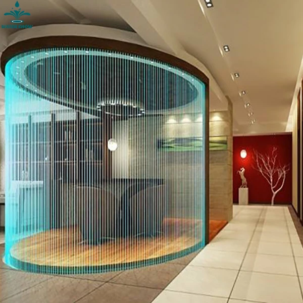 Programmable Design Digital Controlled Indoor Wire Decorative Water Curtain Rain Fountain Price for Sale