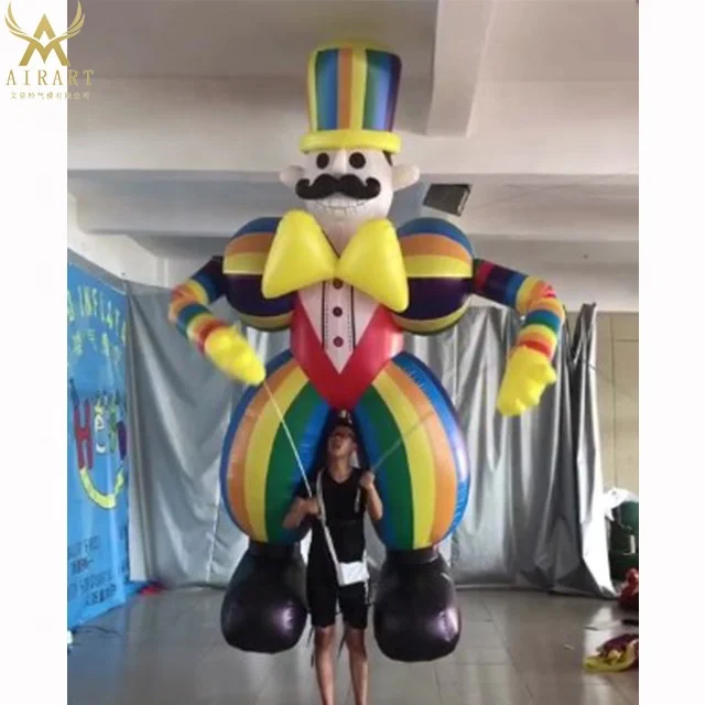 1m a 3.5m popolare vendita gonfiabile clown burattino persone costume