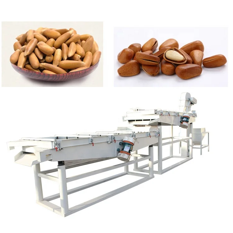 Commercial Use Cedar Nut Processing Shelling Pine Nut Peeling Machine
