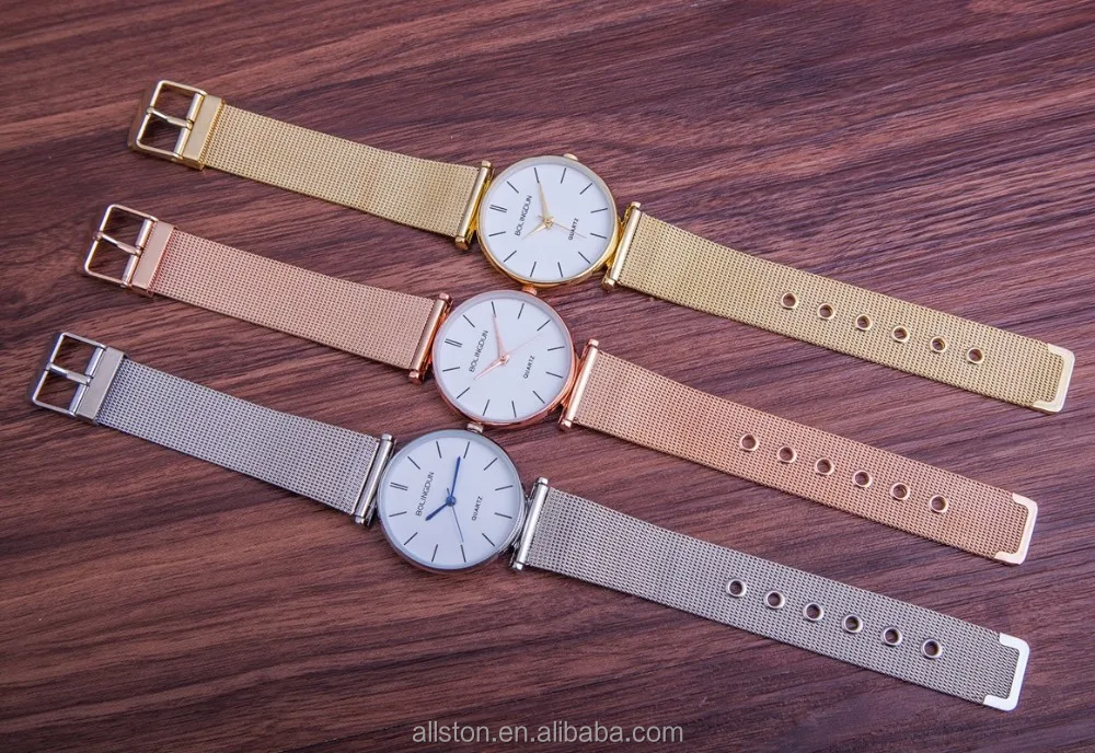 The New Network with a Woman Watch Gold Silver Rose Gold Simple Scale Personalized Dial Watch