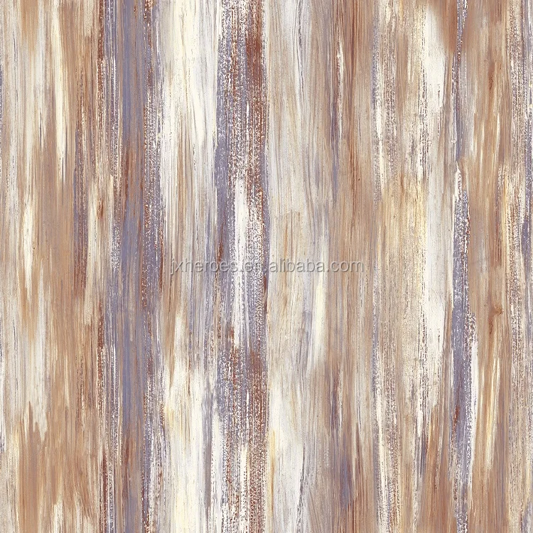 Abstract Vertical Stripe Oil Painting Style Bedroom PVC Wallpaper