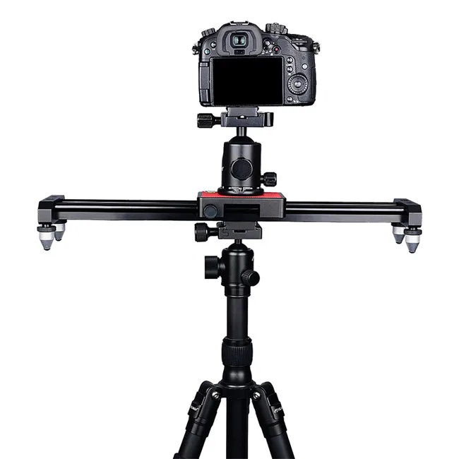 Camera Slider 2 Feet (Adjustable Carbon Fiber Camera Dolly Track Slider Video Stabilizer Rail For Camera