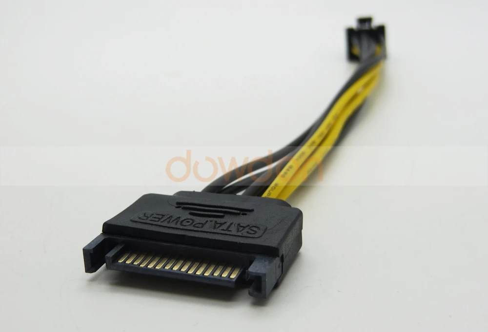 Adaptateur Câble Alimentation PCIe 15 Broches Vers 6 Broches SATA - Lot 2PCS J&D