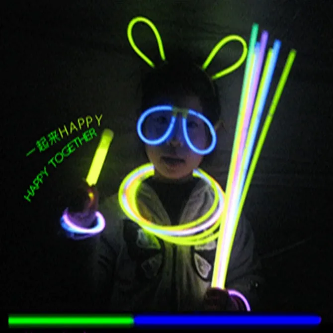 
 Рождественские неоновые светящиеся палочки, светящиеся браслеты  
