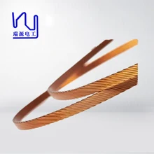 Different Size Flat / Rectangular Litz Wire , Multiple Stranded Magnet twisted Wire For Inverters