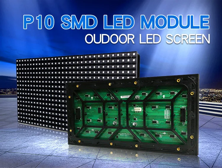 High brightness p10 Outdoor digital led advertising billboard display video wall